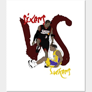 Nba sixers vs lakers Posters and Art